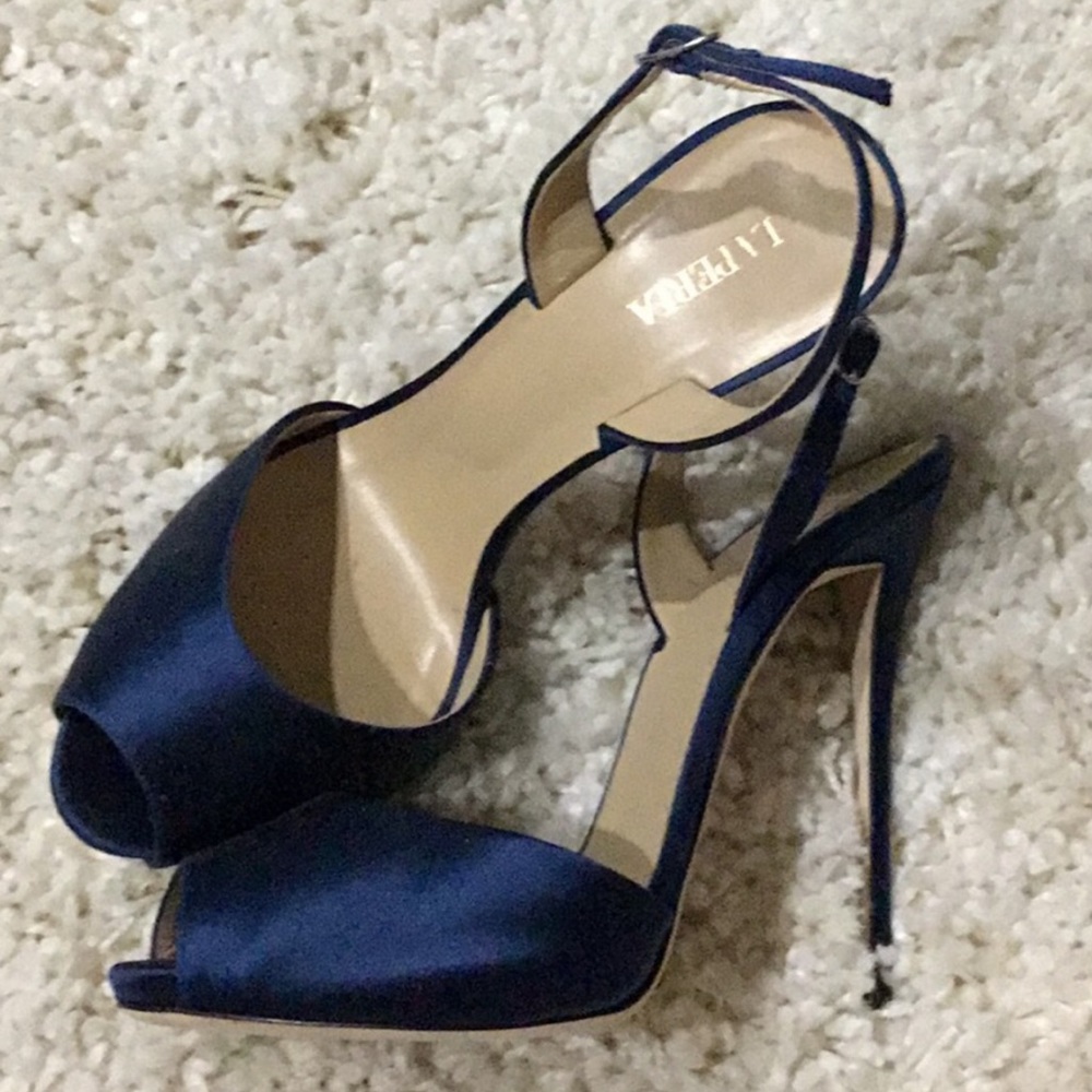 Authentic La Perla X Giuseppe Satin Stiletto